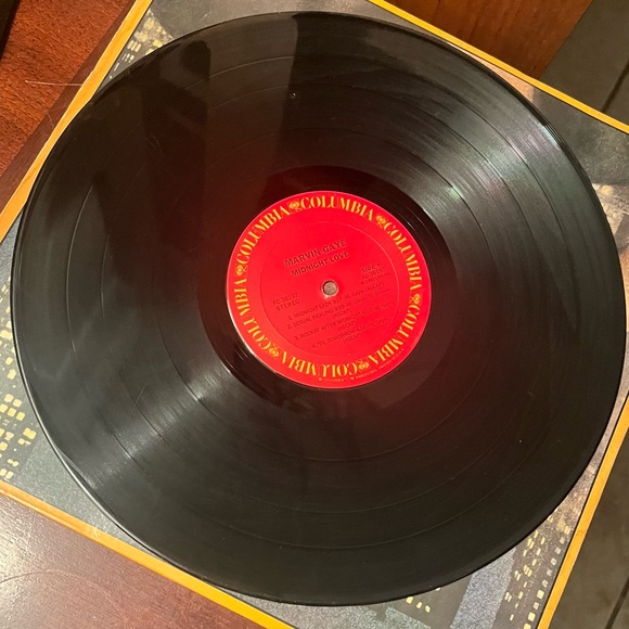 Marvin Gaye Midnight Love Vinyl Record - Picture 4 of 5